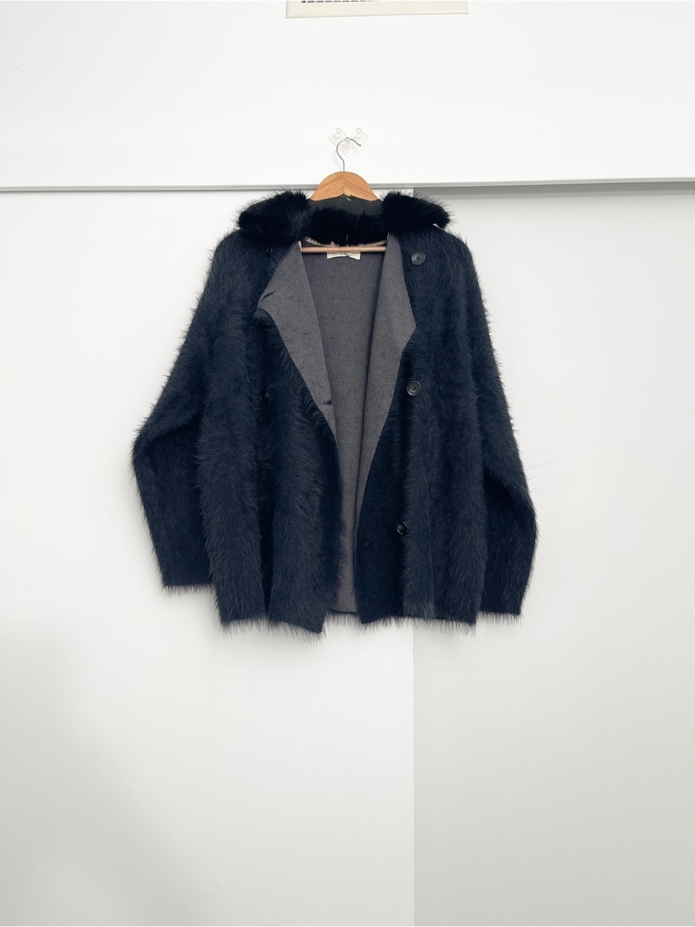 NWOT Free People Catch Feelings Sweater Faux Fur Size Medium